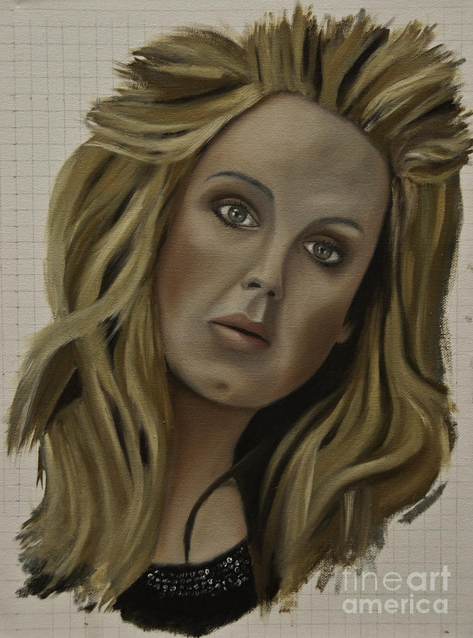 Adele Painting by James Lavott