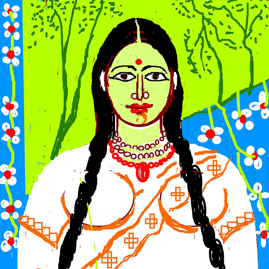 Adi Shakti Digital Art by Anand Swaroop Manchiraju