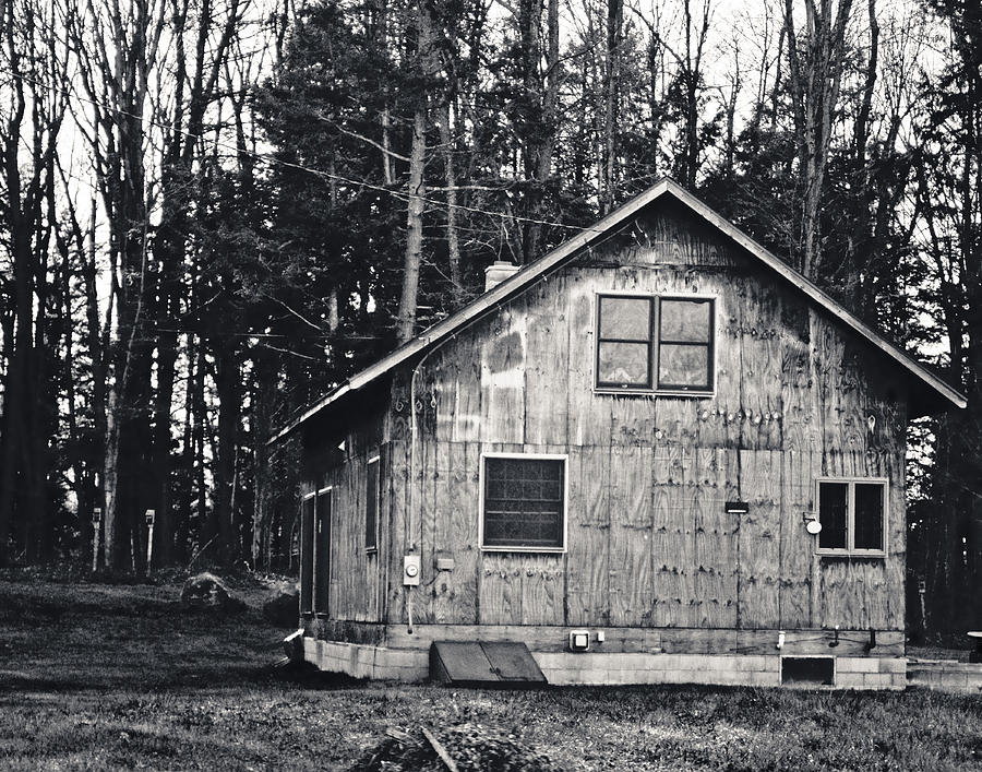 Adirondack Camp Black and White Photograph by Maggy Marsh
