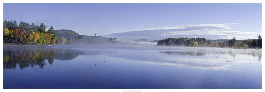 720101008-105P Adirondack Lake in Autumn Photograph by Alan Tonnesen