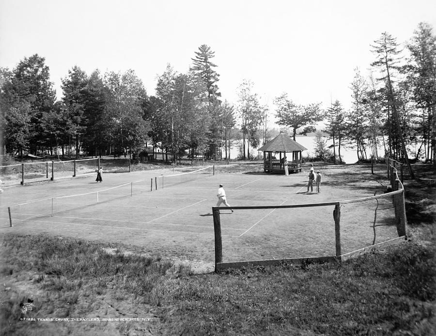 Adirondacks Tennis Courts Photograph by Granger - Fine Art America