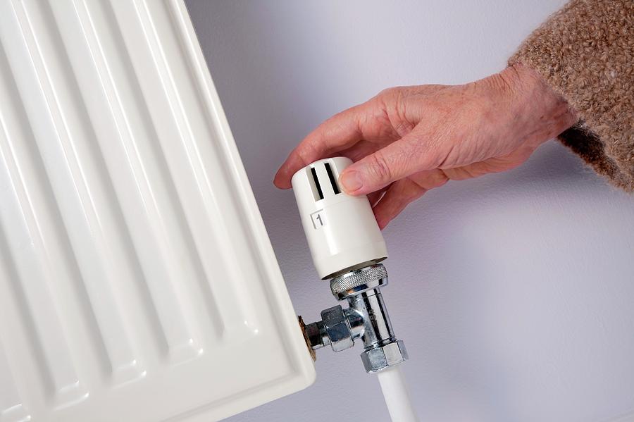 Adjusting A Thermostatic Radiator Valve Photograph by Sheila Terry