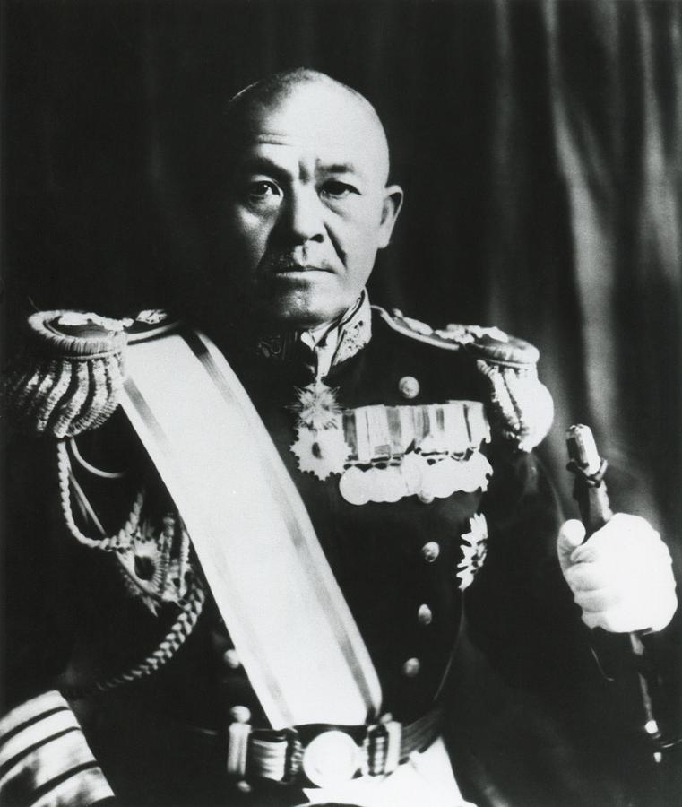 Portrait Photograph - Admiral Chuichi Nagumo, Of The Japanese by Everett