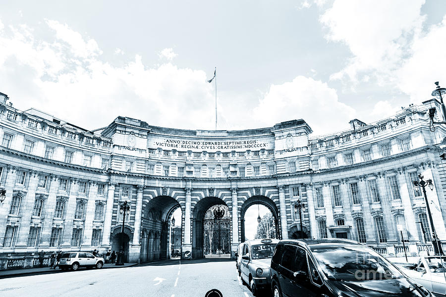 Admiralty Arch from Trafalgar Square London. Photograph by Peter Noyce