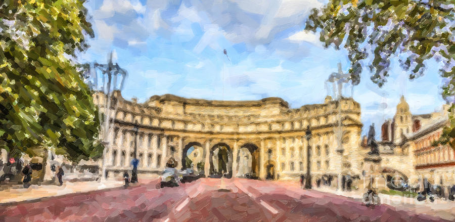 Admiralty Arch London England Digital Art by Liz Leyden