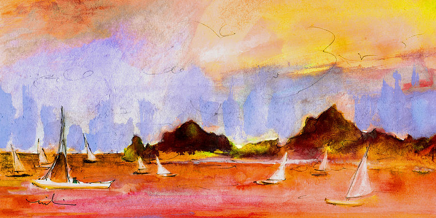 Admiralty Bay Bequia 01 Painting by Miki De Goodaboom