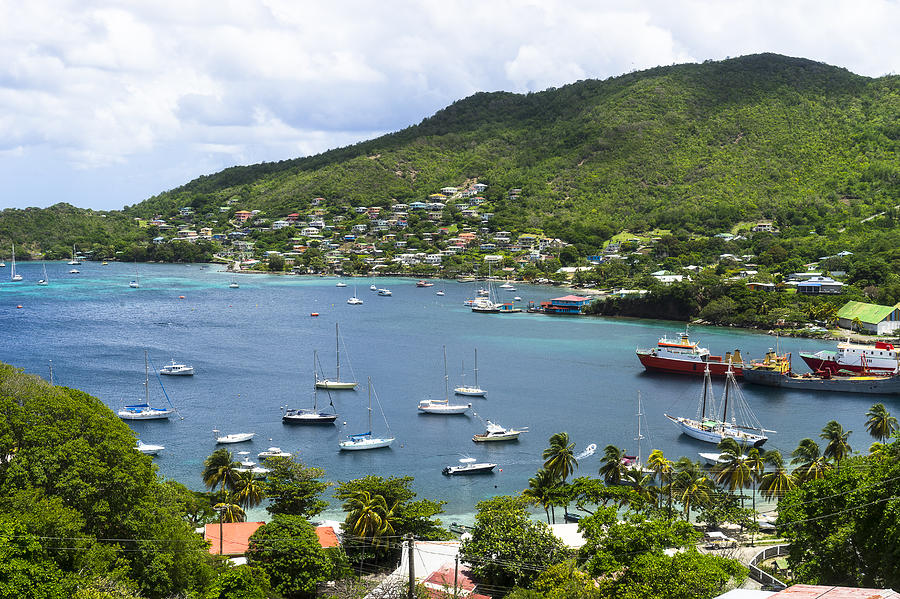 Admiralty Bay, Bequia, Port Elizabeth, Saint-Vincent and the Grenadines, West Indies Photograph by Severine BAUR