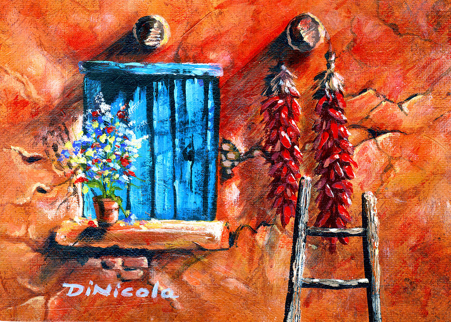 Adobe Chiles Painting by Anthony DiNicola