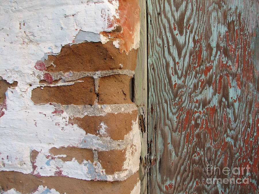 Brick Photograph - Adobe wall and door by Marie-Pierre Sabga