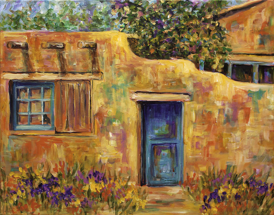 Adobe Wall Painting by Sally Quillin
