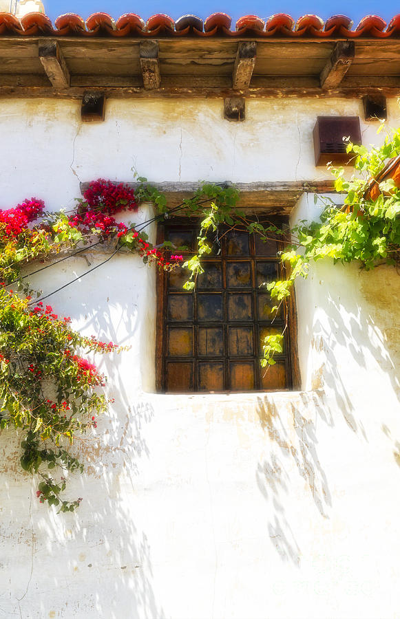 Adobe Window With Flowers Photograph By George Oze Fine Art America