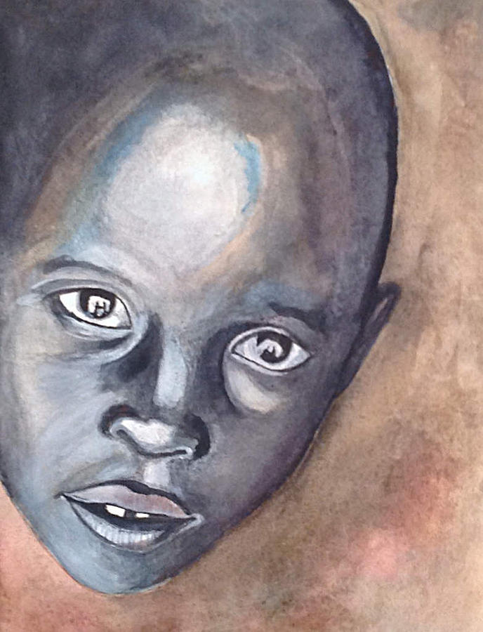 Child Painting - Adopt me by Franck Giraud