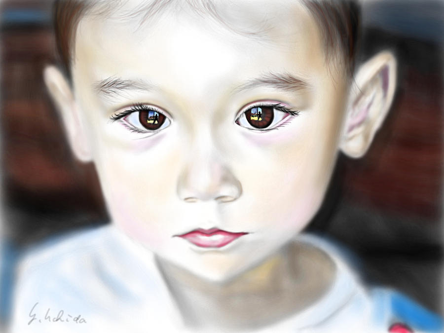 Adora 12th Portrait Painting by Yoshiyuki Uchida