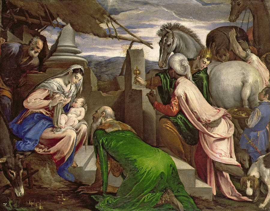 Adoration Of The Magi Painting by Jacopo Bassano