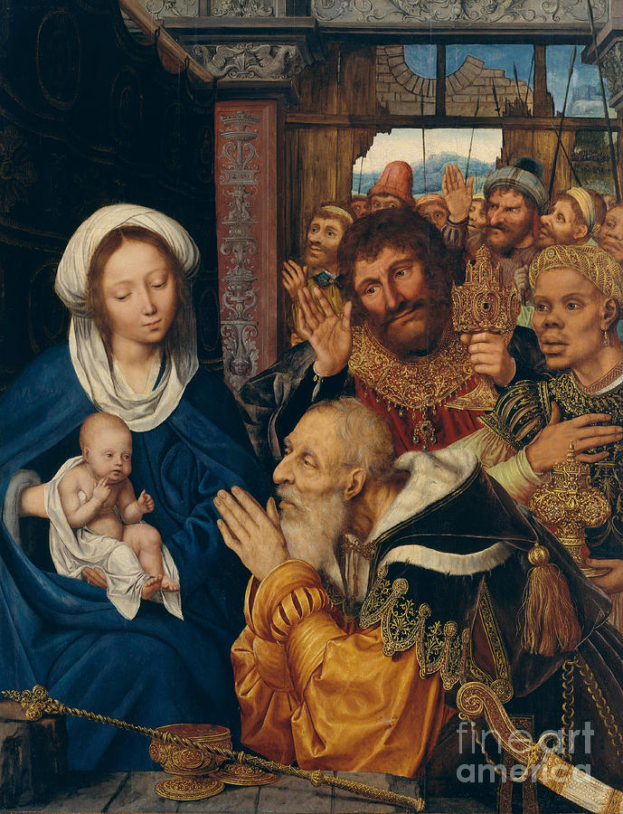 Adoration Of The Magi By Quentin Metsys Photograph by MMA John Stewart Kennedy Fund