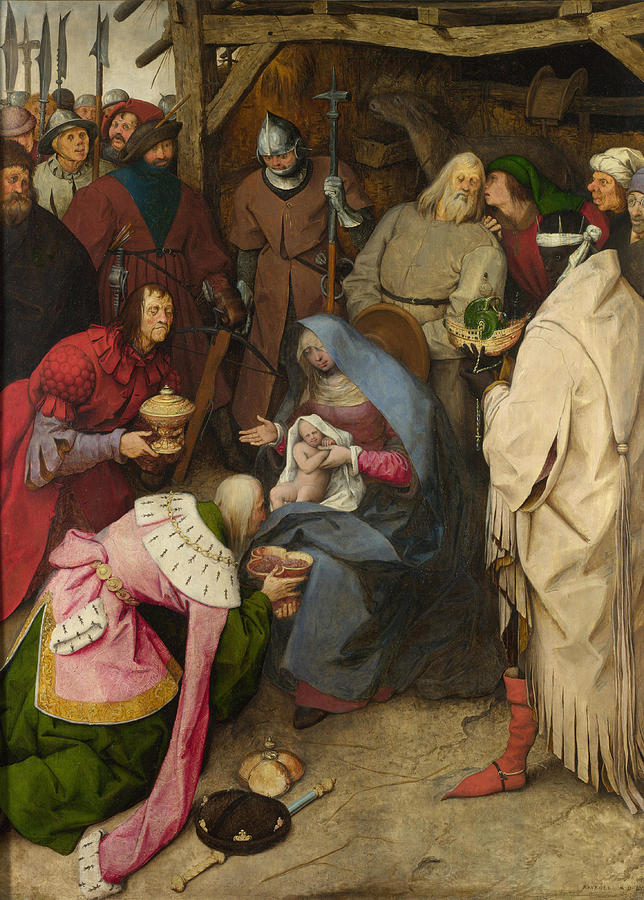 Christmas Painting - Adoration of the Magi Painting by    