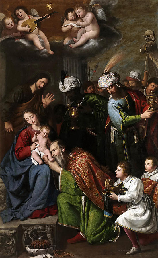 Adoration of the Magi Painting by Pedro Nunez del Valle