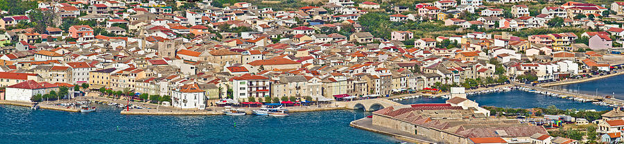 Adriatic Town of Pag panorama Photograph by Brch Photography