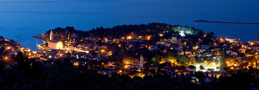 Adriatic town of Veli Losinj panoramic view Photograph by Brch Photography