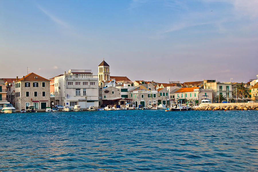 Adriatic town of Vodice waterfront Dalmatia Croatia Photograph by Brch Photography