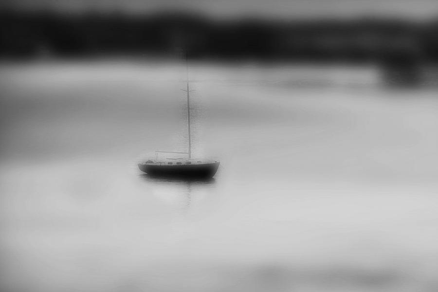 Black And White Photograph - Adrift by Barbara S Nickerson