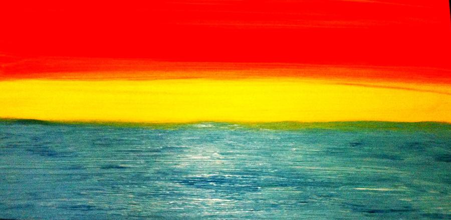 Sunset Painting - Adrift by Drew Shourd