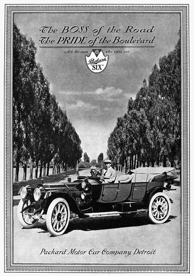Ads Packard, C1912 Painting by Granger