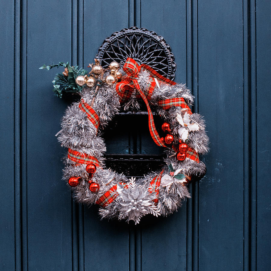 Advent - Advent Christmas Wreath On Photograph by Toutouke