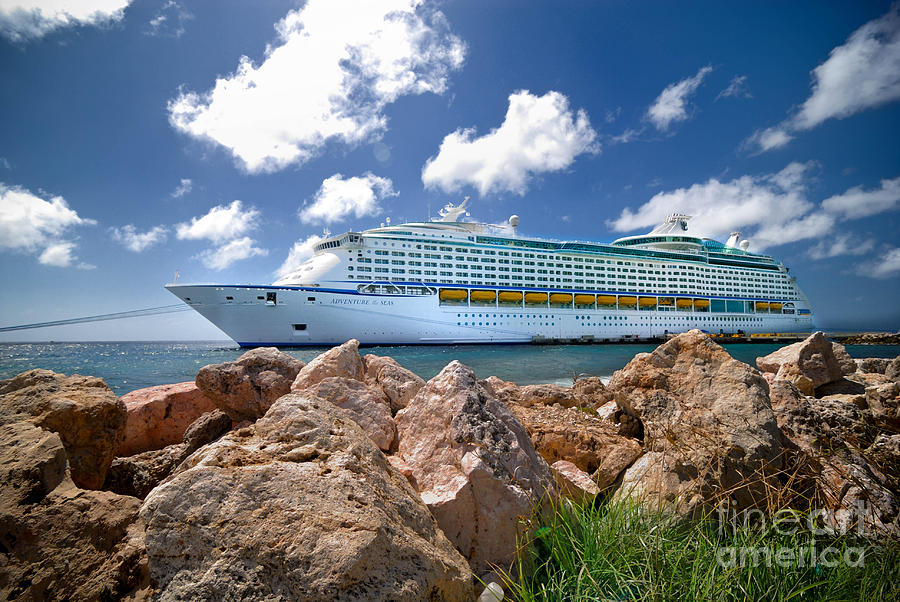 Boat Photograph - Adventure of the Seas by Amy Cicconi