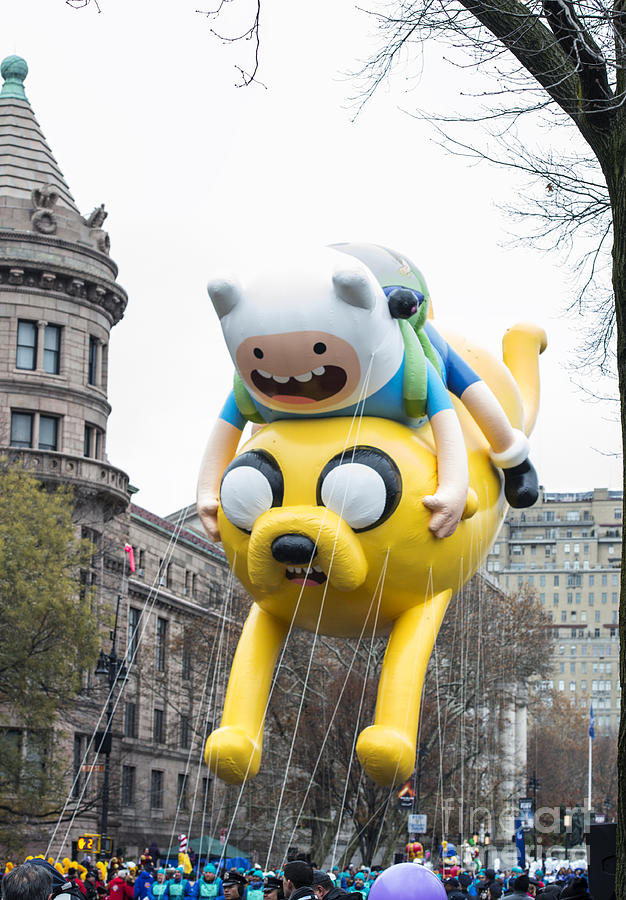 Adventure Time with Finn and Jake Balloon by Cartoon Network at Macys Thanksgiving Day Parade #1 Photograph by David Oppenheimer
