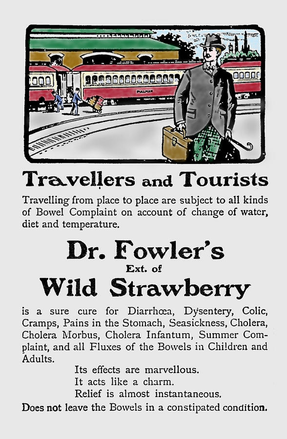Advert Dr Fowlers Extract of Wild Strawberry Photograph by Richard Reeve