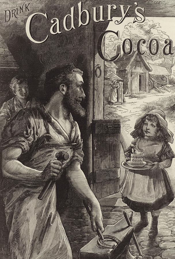 Tool Drawing - Advertisement for Cadburys Drinking Cocoa by English School