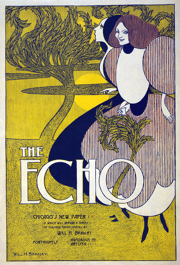 Advertisement The Echo Painting by Granger