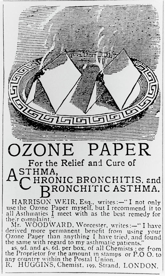 Advertisment For Ozone Paper Photograph by Science Photo Library