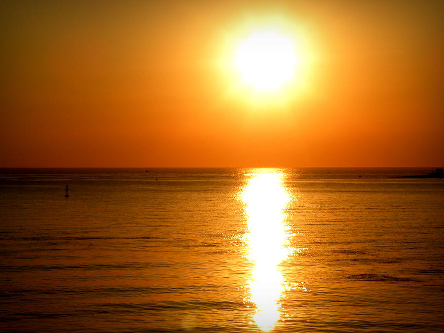 Aegean Sunset Photograph by Micki Findlay