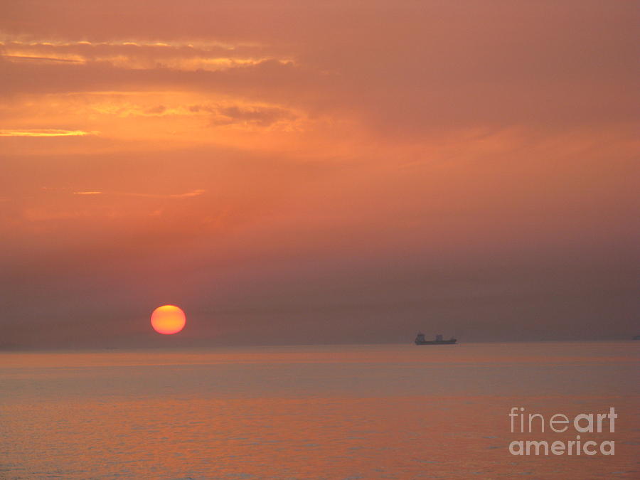 Aegean Sunset Sarah Photograph by A K Dayton