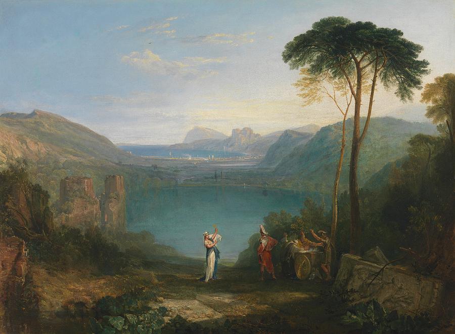 Joseph Mallord William Turner Painting - Aeneas and the Cumaean Sybil by JMW Turner