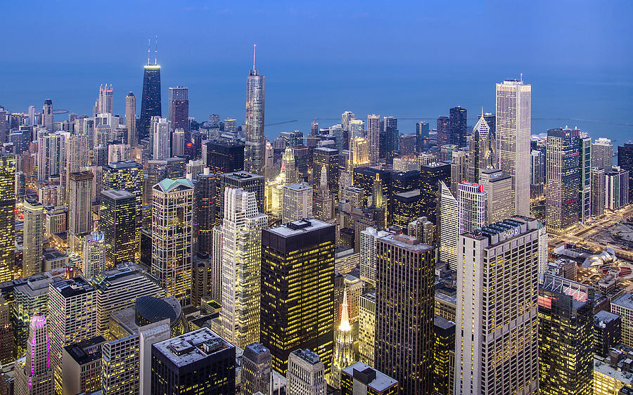 Aerial Chicago Photograph by Carl Larson - Fine Art America