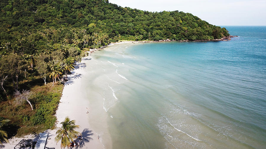 Aerial Image above Bai Sao in Phu Quoc Island, Vietnam Photograph by GlobalVision Communication / GlobalVision 360