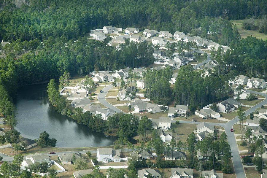 Aerial Near Jekyll Island Photograph