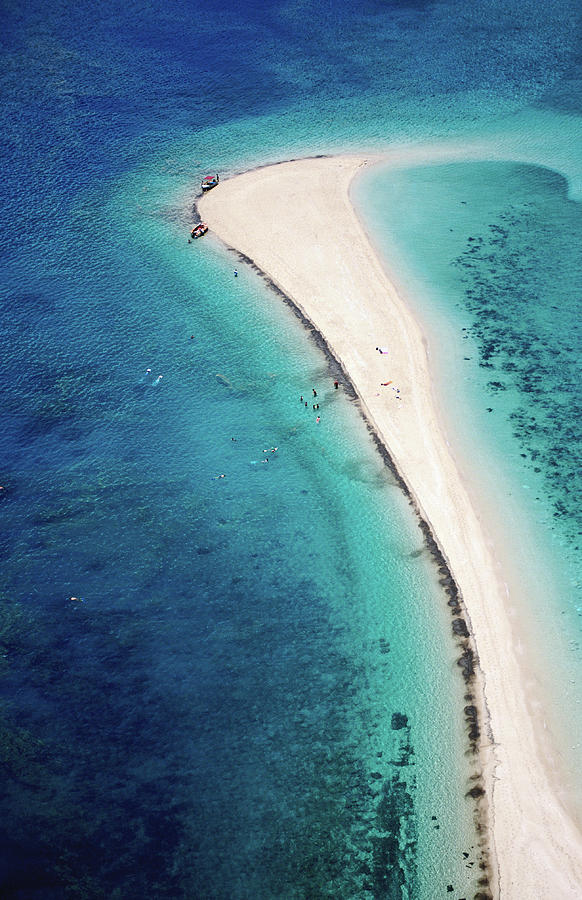Aerial Of Bali Hai Sandbar Photograph by Holger Leue