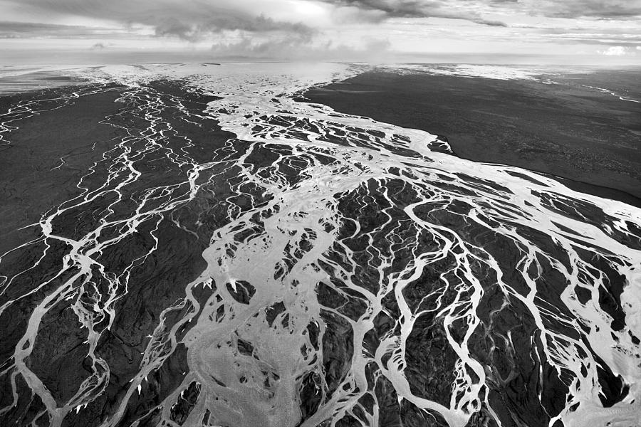 Aerial Of Braided River Photograph by E.r. Degginger