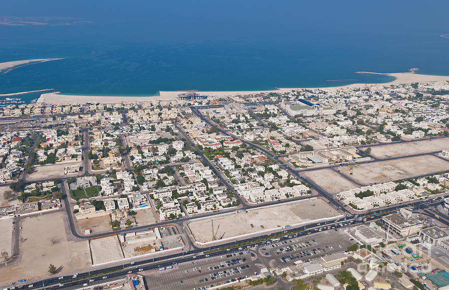 Aerial Of Downtown Dubai Photograph by Bill Bachmann