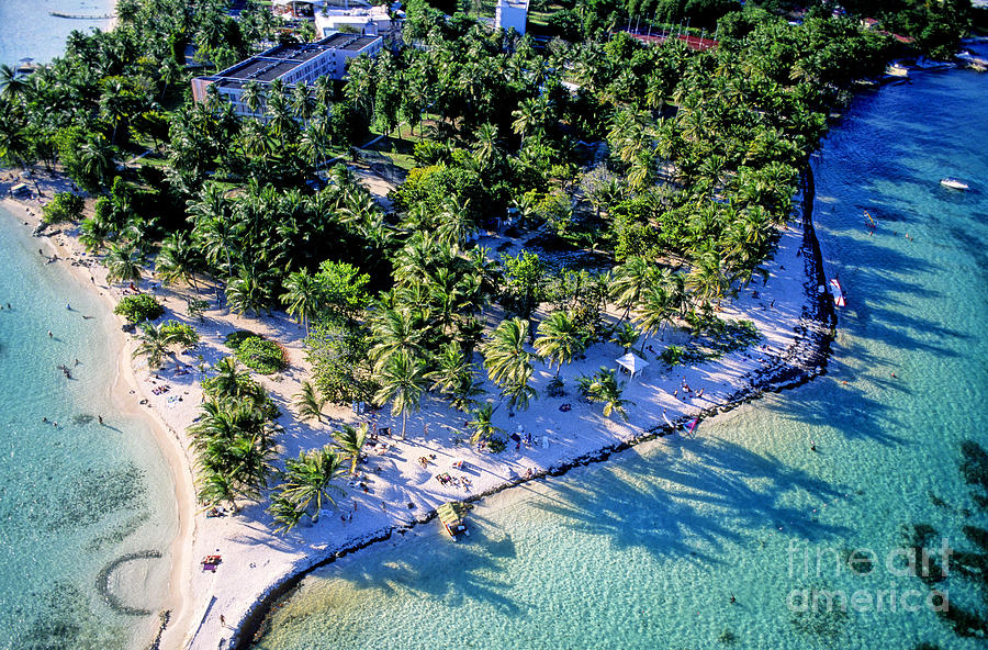 Aerial Of La Caravelle Beach, French Photograph by Adam Sylvester