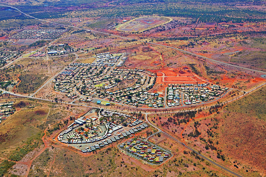 Aerial Of Newman, Western Australia Photograph by John W Banagan