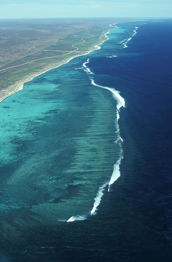 Aerial Of Ningaloo Reef And Cape Range Photograph by Jurgen Freund