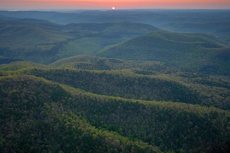 Aerial Of Richland Creek Wilderness Photograph by Peter Essick - Pixels