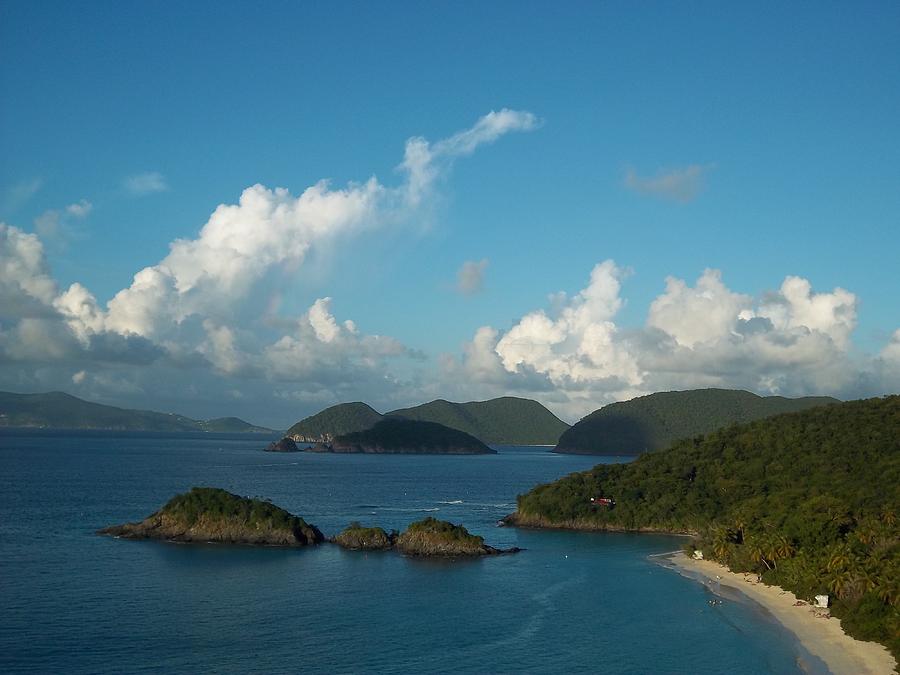Nature Photograph - Aerial of Trunk Bay by Caroline Stella