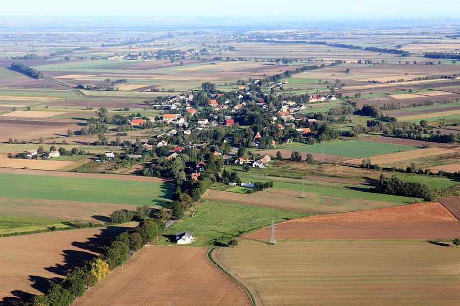 Aerial Photo Of A Village Photograph by Dariuszpa