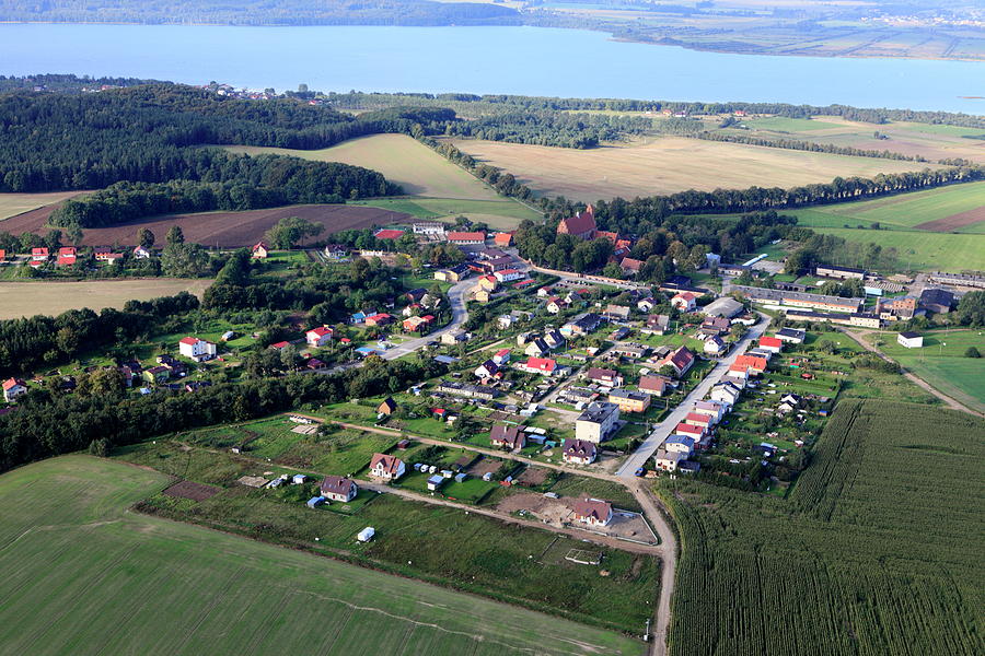 Aerial Photo Of Żarnowiec Village Photograph by Dariuszpa